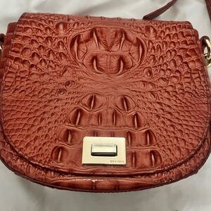 Salmon Pink Brahmin crossbody